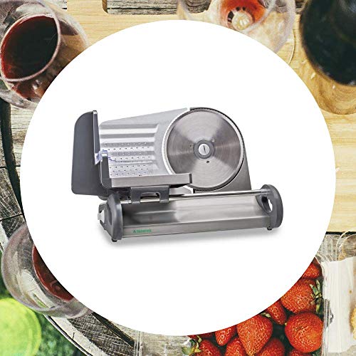 Shamrock Stainless Steel Food Slicer with Speed Control, X-Large