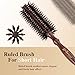 Round Barrel Hair Brush with Boar Bristle, Hairbrush for Blow Drying Curling & Straightening Short to Long Hair 2