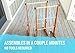 Viva Sol Premium Outdoor Ladderball Game Includes Two Ladder Target and Six Golf Ball Bolas, Tan-Brown, 3 X 29 X 12 inches