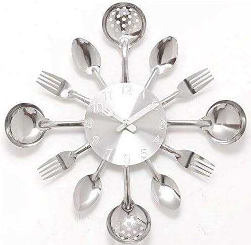 Kitchen wall clock clocks quartz watch Geometric separates Needle modern metal special