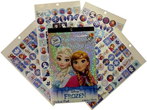 Disney Frozen Sticker Pad - 4 Sticker Sheets Over 200 Stickers