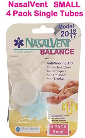 Snoring aids - NasalVent Balance 4 pack SMALL* Latest model 2016-17