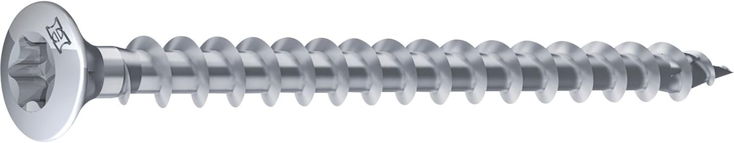 Heco UNIX-top 46515 Floorboard Screws Torx 20 Countersunk Head 4.5 x 80 mm Galvanised Blue Pack of 200