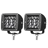 LED Pods 3 inch, AKD Part 84W LED Cubes Spot Lights Philips LED Work Lights Driving Lights Light Bar Pods Off Road Lights for Truck Motorcycle Boat, 2 Years Warranty