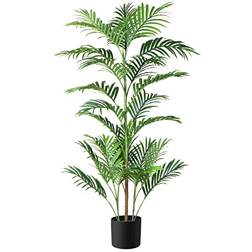 FOPAMTRI Fake Majesty Palm Plant 4.3 Feet Artificial Majestic Palm Tree