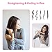 Hair Straightener, YUSONG 2-in-1 Professional Hair Curling Iron Titanium-Plated PTC Instant Heat Flat Irons Curlers for Women Hair Styling Tools Salon Appliance with Anti-Scald Handlethumb 3