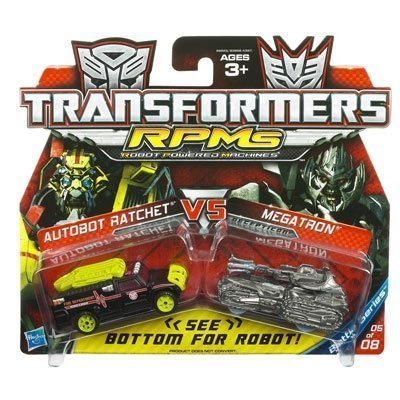 Transformers RPMs Robot Power Machines, Autobot Ratchet Autobot vs Megatron Decepticon, 05 of 08