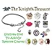 Timeline Treasures European Charm Bracelet With Charms For Girls, Stainless Steel Snake Chain, Back To School, Pink 6.5 Inch (16.5cm)