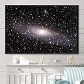 signwin Framed Canvas Wall Art Galaxy Stars Aerial...