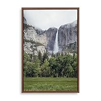 Framed Canvas Wall Art Waterfall Canvas Prints Home Artwork Decoration for Living Room,Bedroom - 24x36 inches
