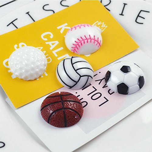 Taloyer 1 Pcs Household Mini Sport Balls Magnet for Home Kitchen Refrigerator Mobile Phone Shell Football Basketball Baseball Volleyball Golf (#1) - Thumbnail 2