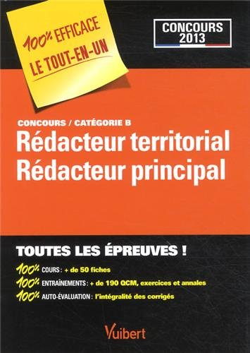 Rédacteur territorial, rédacteur principal