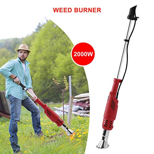 Electric Weed Burner Garden Gear Weed Torch with Nozzle, Burning Grass