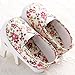 FEITONG Toddler Infant Baby Shoes Girl Floral Printed Soft Sole Prewalker Shoes (Age:12~18 Month, White)