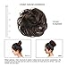 BARSDAR Messy Hair Bun Extensions Hairpiece for Women Updo Scrunchie Hair Piece (4# Darkest Brown Near Black)