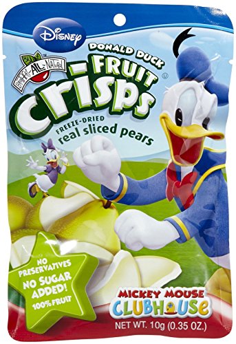 Brothers-ALL-Natural Donald Duck Crisps, Pear, 0.35 oz Pouches, 0.35 oz, 12 ct