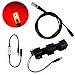Red led Light kit with Effects Control for Flicker Flame Glowing fire Props 12 Volt DC with 5 Foot Cable Socket for Theatrical Scenery Stage Props Fake fire Lighting Effects