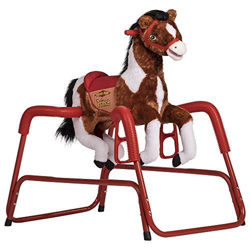 Rockin' Rider Prince Spring Horse Ride On, 39 x 24 x 37.5