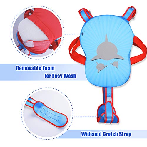Megartico Kids' Swim Vest Swim Trainer Girls Buoyancy Swimwear Adjustable Safety Strap Boys Removable Swim Chest Float Aid Toddler