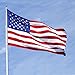 American Flag 3x5 ft- Featuring Embroider Stars and Sewn Stripes and Brass Grommets,Nylon Perfect for Indoor/Outdoor Use.