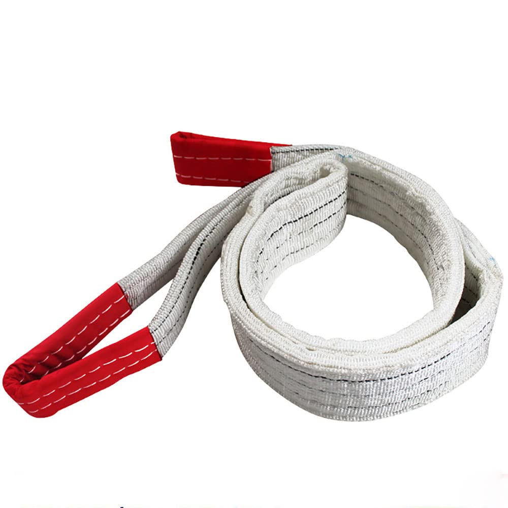 Powerful Tools 2m Polypropylene Fiber Lifting Strap, 3000kg Capacity, White, Loop Strap