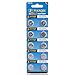 Nacome For Fingerlings Baby Monkey Toy Battery,10/20/50Pcs AG13 Finger Baby Monkey Dedicated Button Battery/Monkey Climbing Toy (0% HG) (A # 10 PCS)