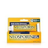 Neosporin + Maximum-Strength Pain Relief Dual Action Antibiotic Ointment with Bacitracin Zinc, 1 oz