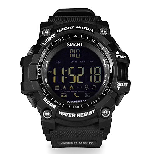 SUNETLINK Digital Waterproof IP67 Bluetooth Sport Smart Watch with Android and IOS Smartphones