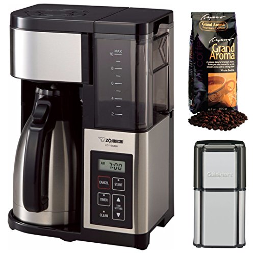 Zojirushi EC-YSC100-XB Fresh Brew Plus Thermal Carafe Coffee Maker Bundle
