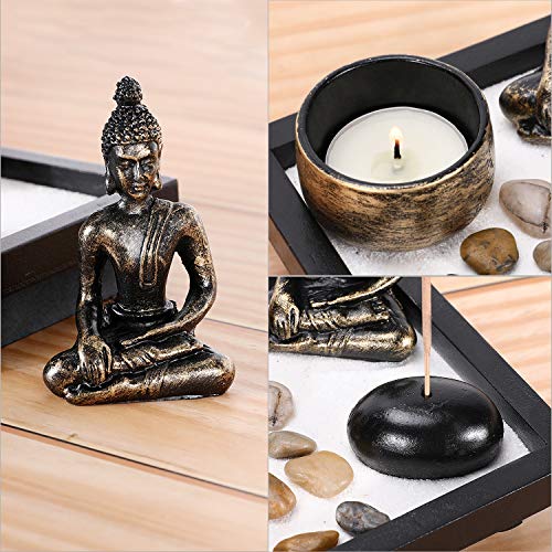 GoMaihe-Zen-Garden-Ornaments-Incense-Stick-Holder-Candle-Tray-Tealight-Candlestick-Holders-Decorative-Accessories-Home-Decorations-for-Living-Room-Bathroom-Dining-Room-Spiritual-Gift-Set-Women-Men