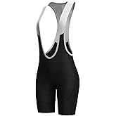 Lo.gas Cycling Bibs Women Padded Bike Shorts Womens Bicycle Shorts with Padding 4D Biking Pants with Mesh Pockets
