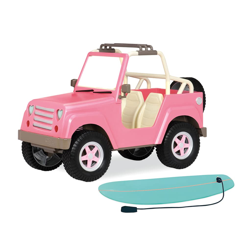 Our Generation - OG Off Roader 4x4-18-Inch Doll Accessories - Vehicle Playset - Jeep With Bluetooth Speaker - Pretend Play - Toy for Kids 3 Years +