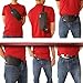 Passport Holder Hidden Waist Belt For Travel Accessories - RFID Blocking (Black)