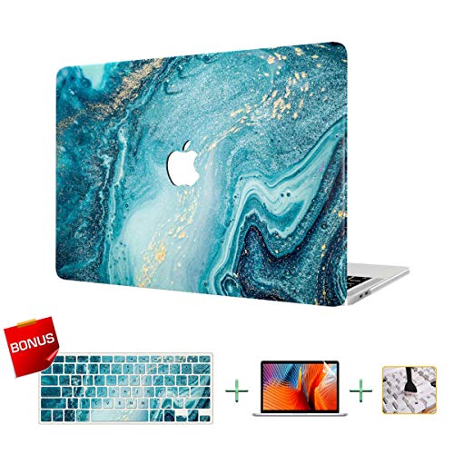 Laptop Case,MacBook Case Marble Hard Case Shell & Keyboard Cover & Screen Protector Only Compatible MacBook Pro 15 Inch with Retina Display(A1398) - Thumbnail 7
