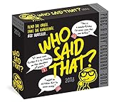 Who Said That? Page-A-Day Calendar 2018 by 