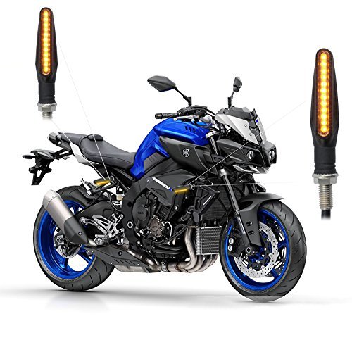 Justech 4pcs Turn Signal Lights Motorbike IndicatorsTurning Indicators 12V 12 LED Bulbs Universal for Motorcycle Motorbike Scooter Quad Cruiser Harley Kawasaki Yamaha Suzuki Off Road - Thumbnail 4