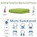 Omenu Cooling Towel Ice Towel Alfamo Cooling Towel for Sports, Workout, Fitness, Gym, Yoga, Pilates, Travel, Camping & More