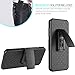 LG G6 Holster Case, LOVPHONE Secure Belt Clip Holster & Kickstand Combo 180° Degree Rotating Locking Swivel + Shockproof Protection Case (Black)