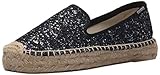 Soludos Women's Platform Smoking Slipper Dis Co Glitter Flat