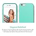 iPhone 6S Plus Case, Maxboost [Vibrance S] Slider Style Protective Case SOFT-Interior Cover for iPhone 6 Plus 2014 / 6S Plus 2015 - Turquoise/Champagne Gold