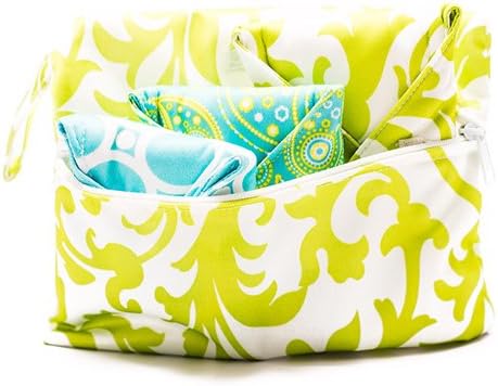 Lotus Liners Reusable Panty Liners, Menstrual, Postpartum & Bladder Incontinence Pads For Women. Alternative To Period Underwear. Regular Flow Pack Includes 3 Liners And Waterproof Storage Bag - Earth