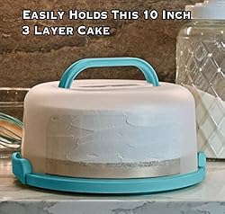 Top Shelf Elements Round Cake Carrier Two Sided