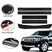 BUYGOO 6Pcs Door Sill Protector Carbon Fiber Sill Scuff 4D Car Door Guard Bumper Protection Trim Cover with Strong Adhesive Cover Existing Anti Scratch for Universal Car SUV Pickup Truck