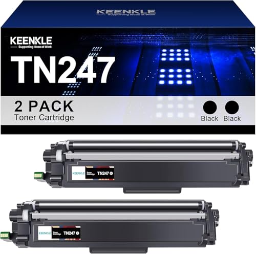 TN-243BK 205ABK TN243BK TN247BK Toner Compatible with Brother TN-243 205A TN 243 247 MFC-L3750CDW MFC-L3770CDW DCP-L3550CDW HL-L3230CDW HL-L3210CW MFC-L3710CW (2 Black) S