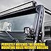 Xprite 50 Inch LED Light Bar Windshield Brackets for 1997-2006 Jeep Wrangler TJ LJ - Mamba Series