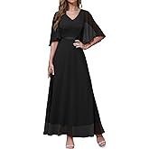 DRESSTELLS Formal Wedding Guest Dresses, 2026 Spring Bridesmaid Party Cocktail Evening Long Prom Lace Dress