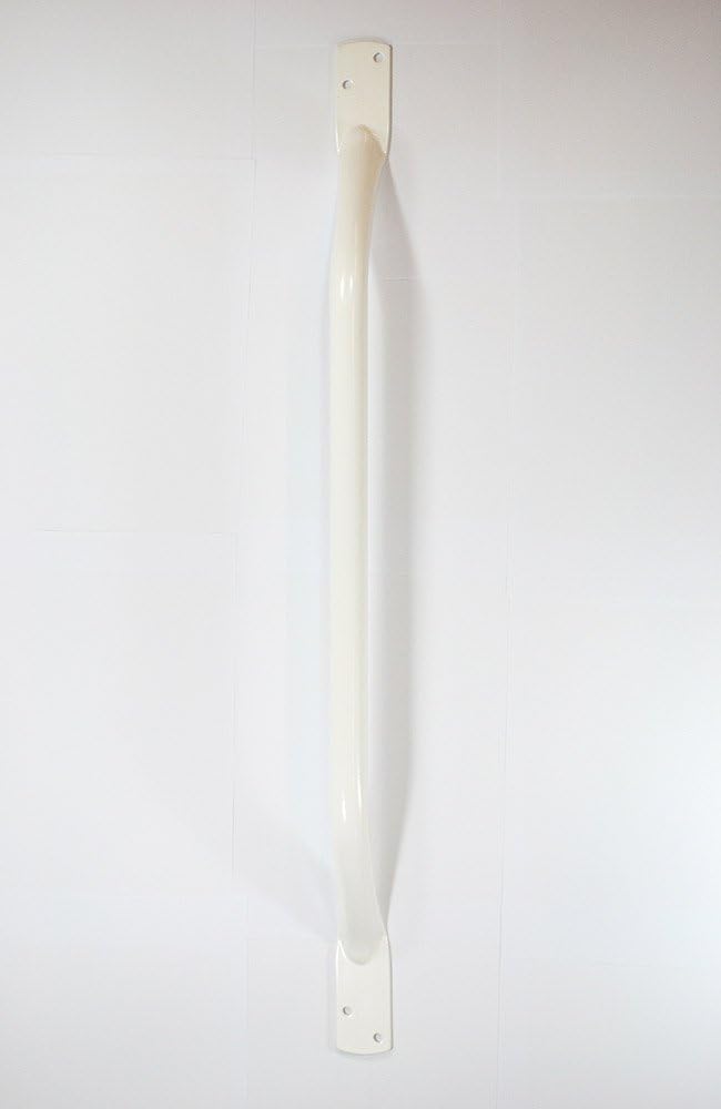 Flat End Steel Grab Rail, White, 710 mm (28-inch) - Image 3