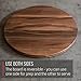 Made in USA Walnut Cutting Board by Virginia Boys Kitchens - Butcher Block made from Sustainable Hardwood (Round - 13.5)