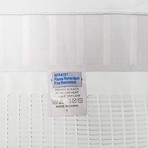 cololeaf 5ft Wide x 8ft Tall Flat Hooks Hanging for Hospital Medical Clinic SPA Lab Cubicle Curtain Divider Privacy Screen, in White Customizable