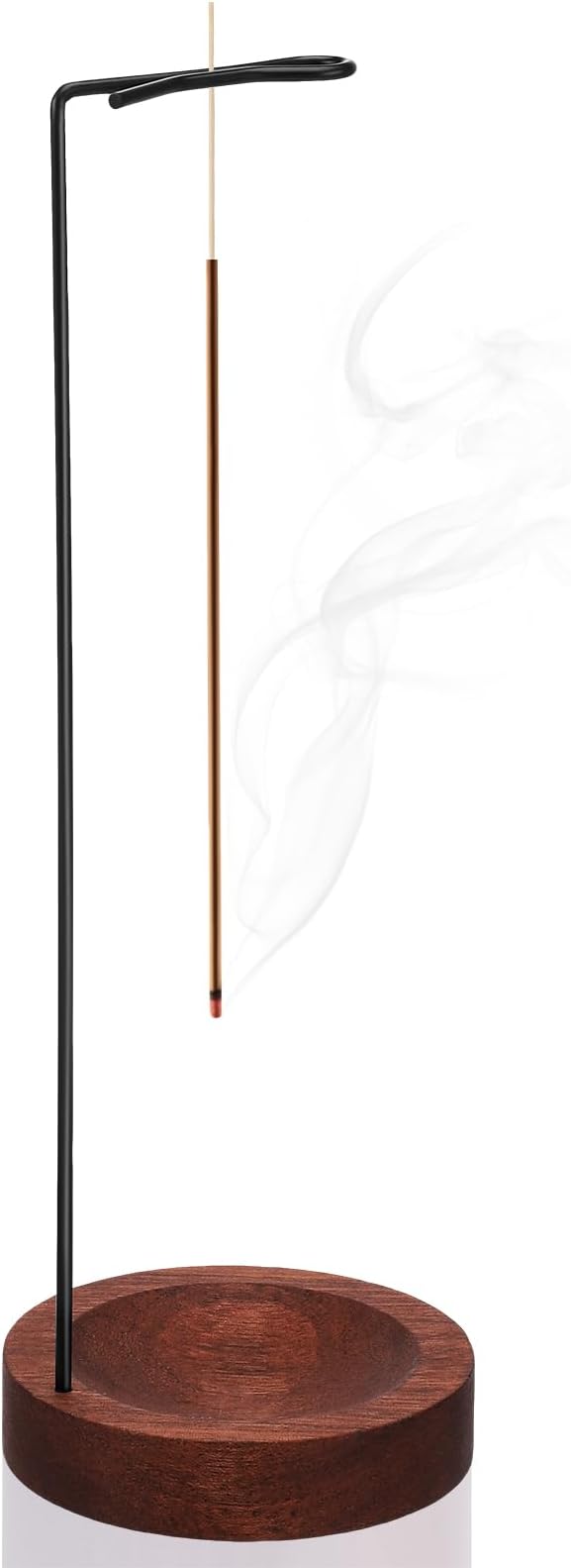 Meng Jiaran Walnut Wood Incense Holder, Modern Design for Home Decor